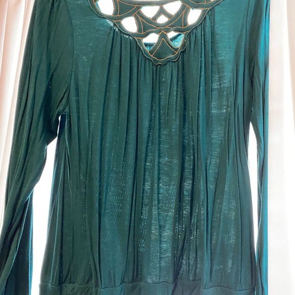 Ana green and gold tunic - Picture 3 of 3